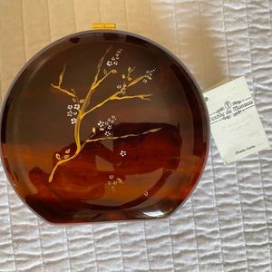 ✨Unique Beautiful Brown hand painted clutch ✨